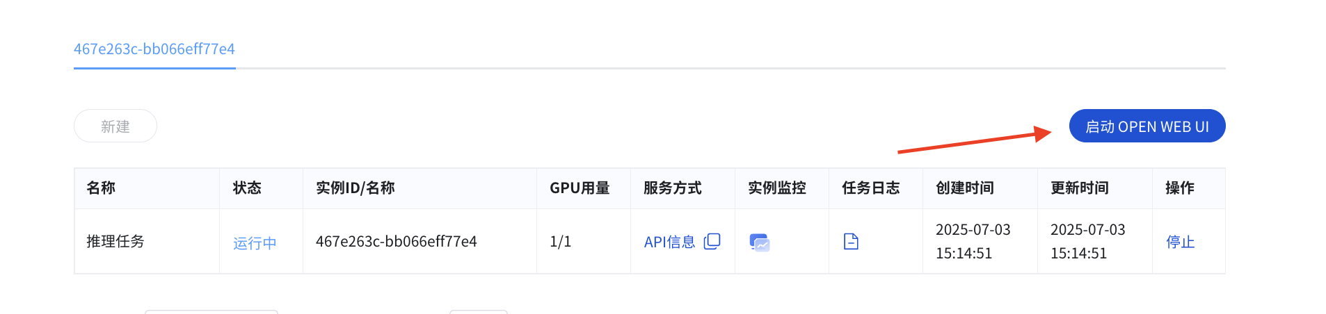 访问 Open Web UI